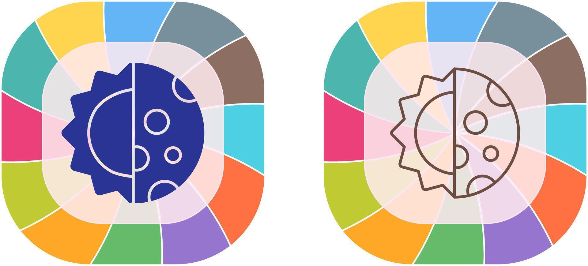 Day And Nigt Icon Design vector