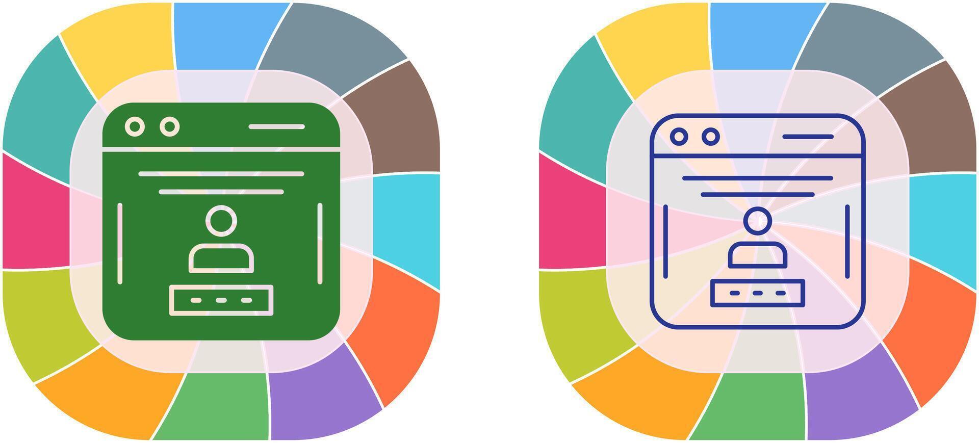 Password Icon Design vector
