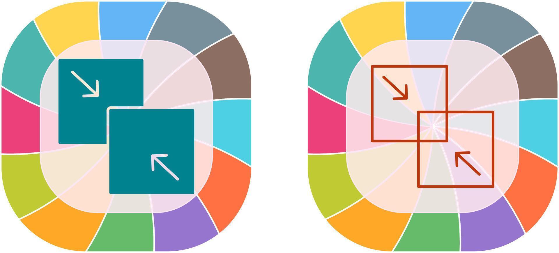 Combine Icon Design vector