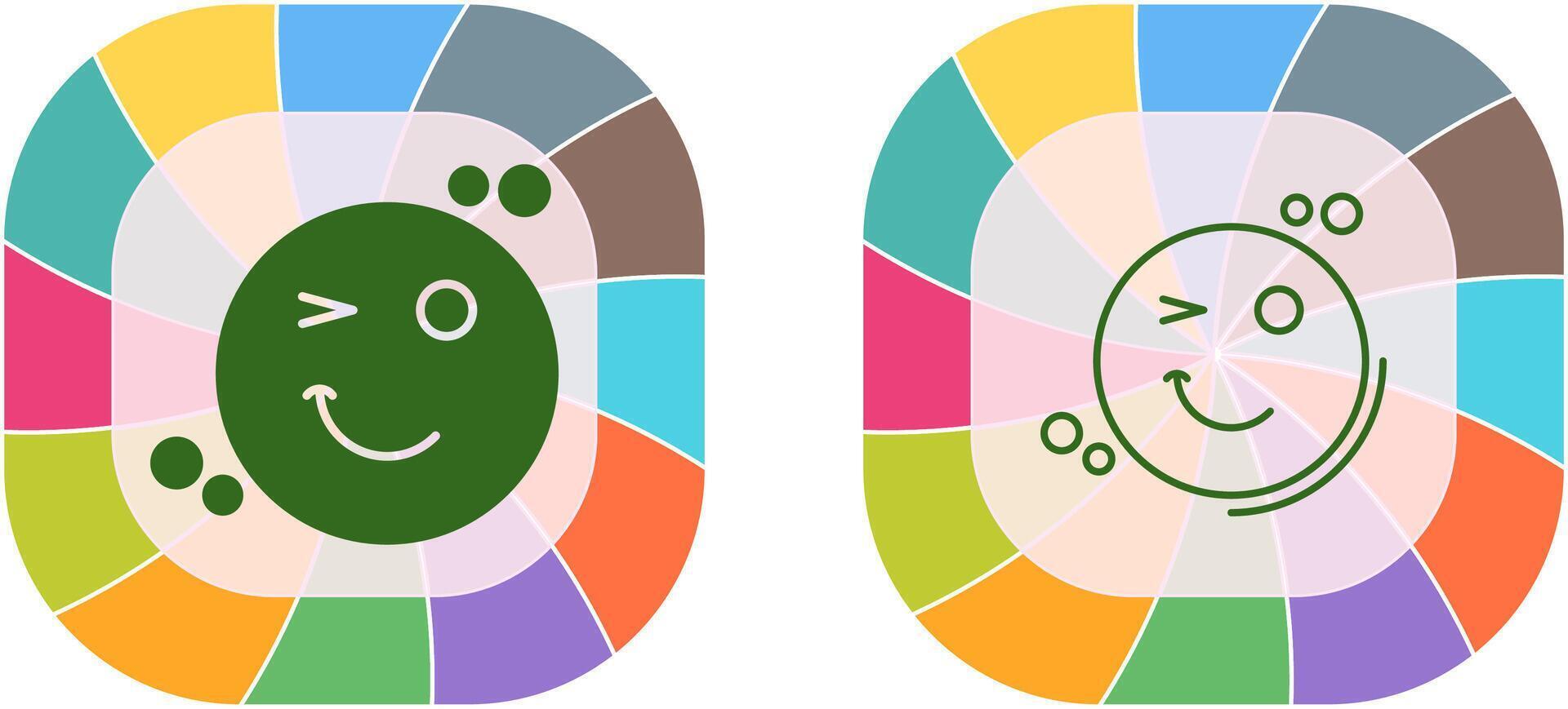 Wink Icon Design vector