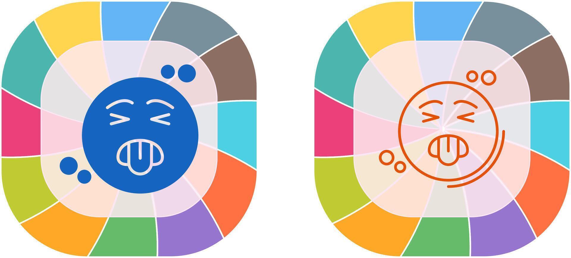 Disgusted Icon Design vector