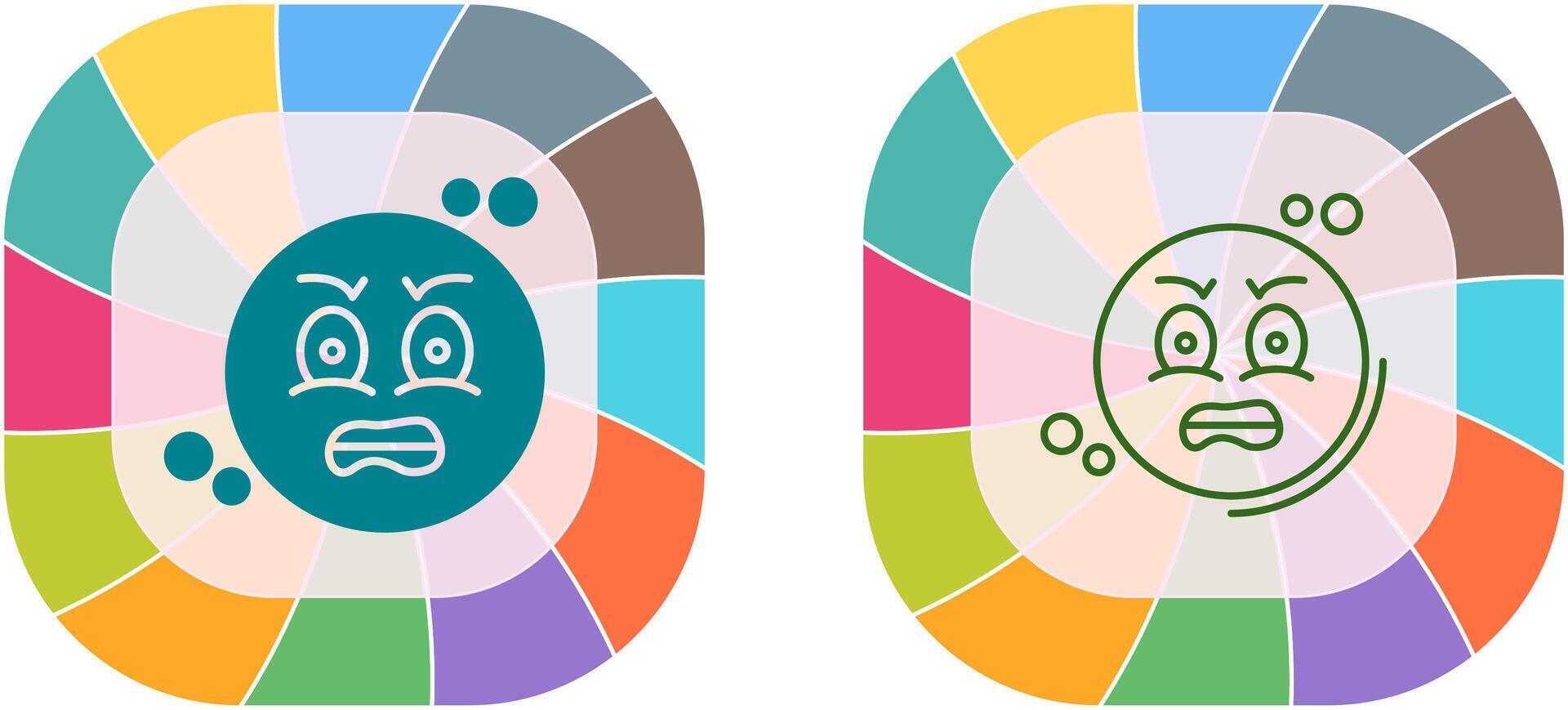 Angry Icon Design vector
