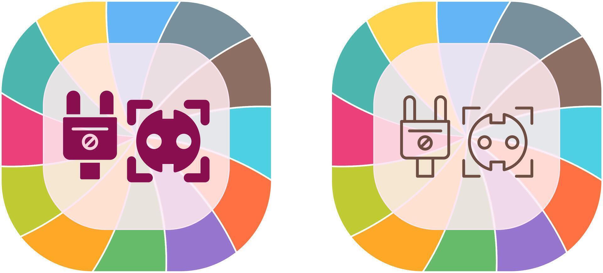 Socket Icon Design vector