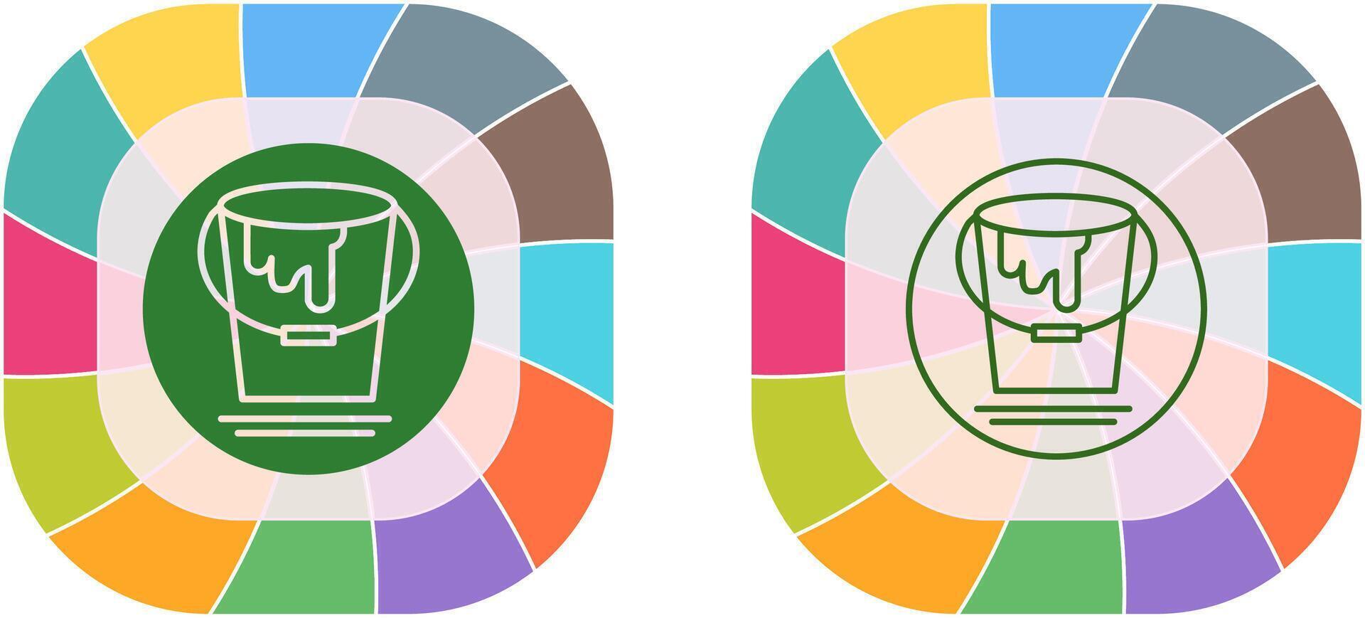 Paint Bucket Icon Design vector