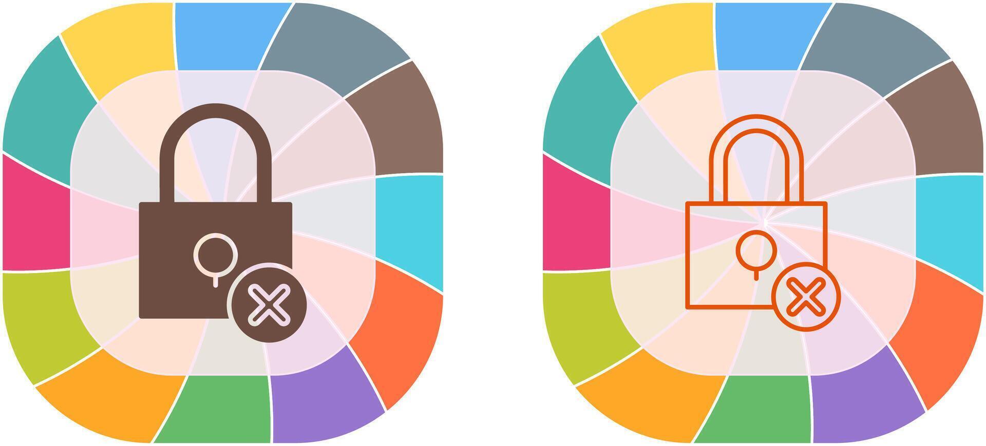 Insecure Icon Design vector