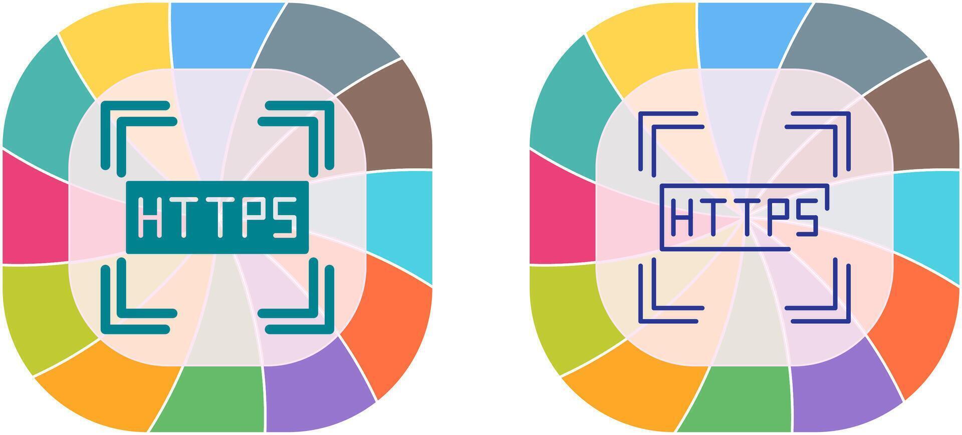 Https Icon Design vector