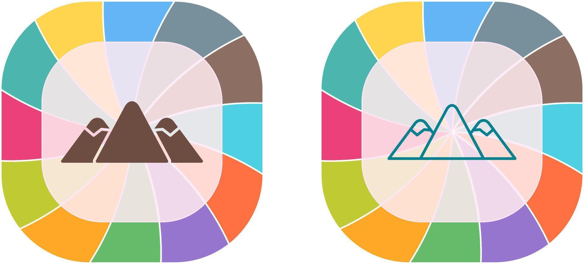 Mountain Icon Design vector