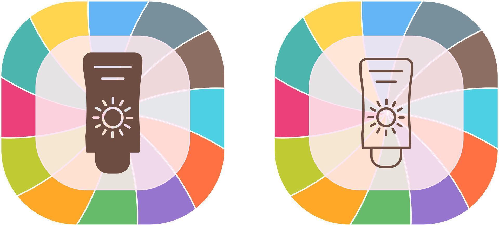 Sun Cream Icon Design vector