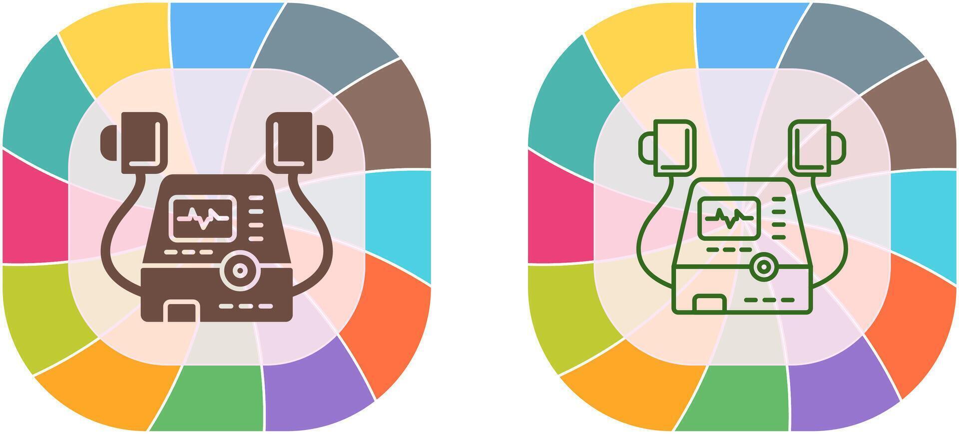 Defribillator Icon Design vector