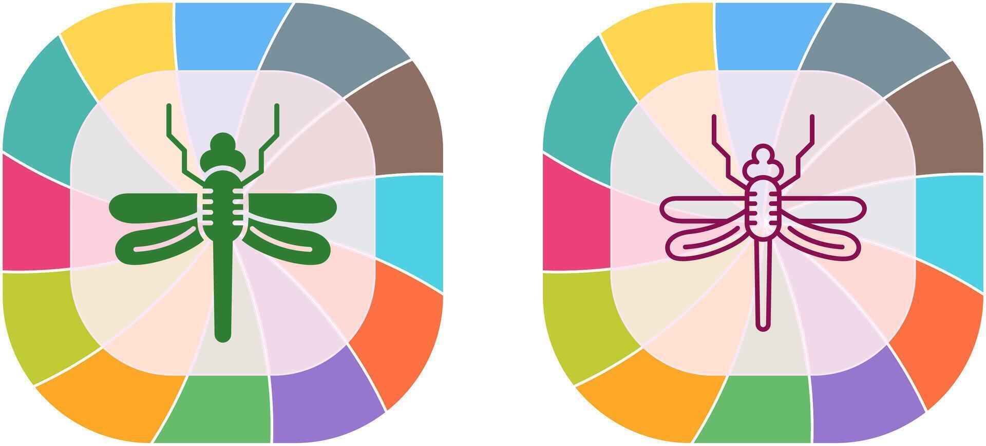 Dragonfly Icon Design vector