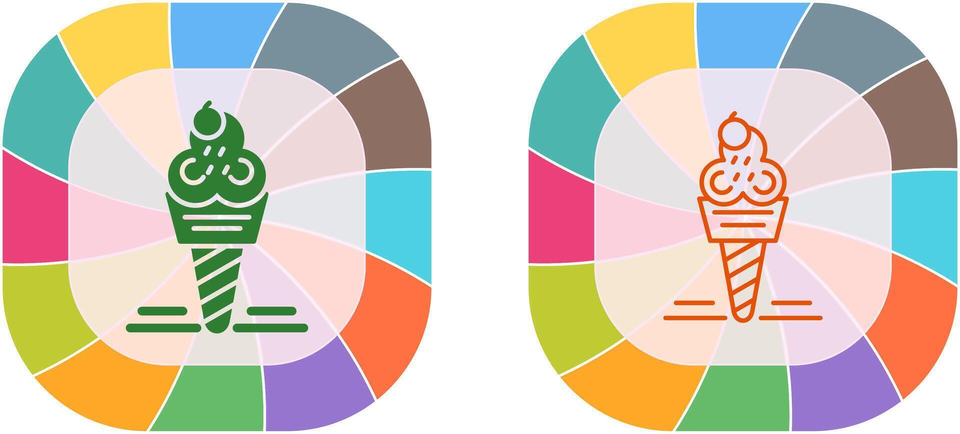 Ice Cream Icon Design vector