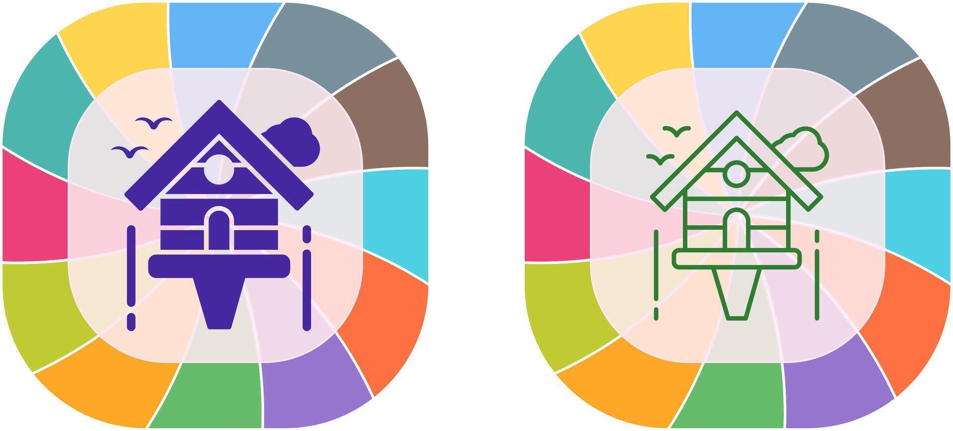 Birdhouse Icon Design vector