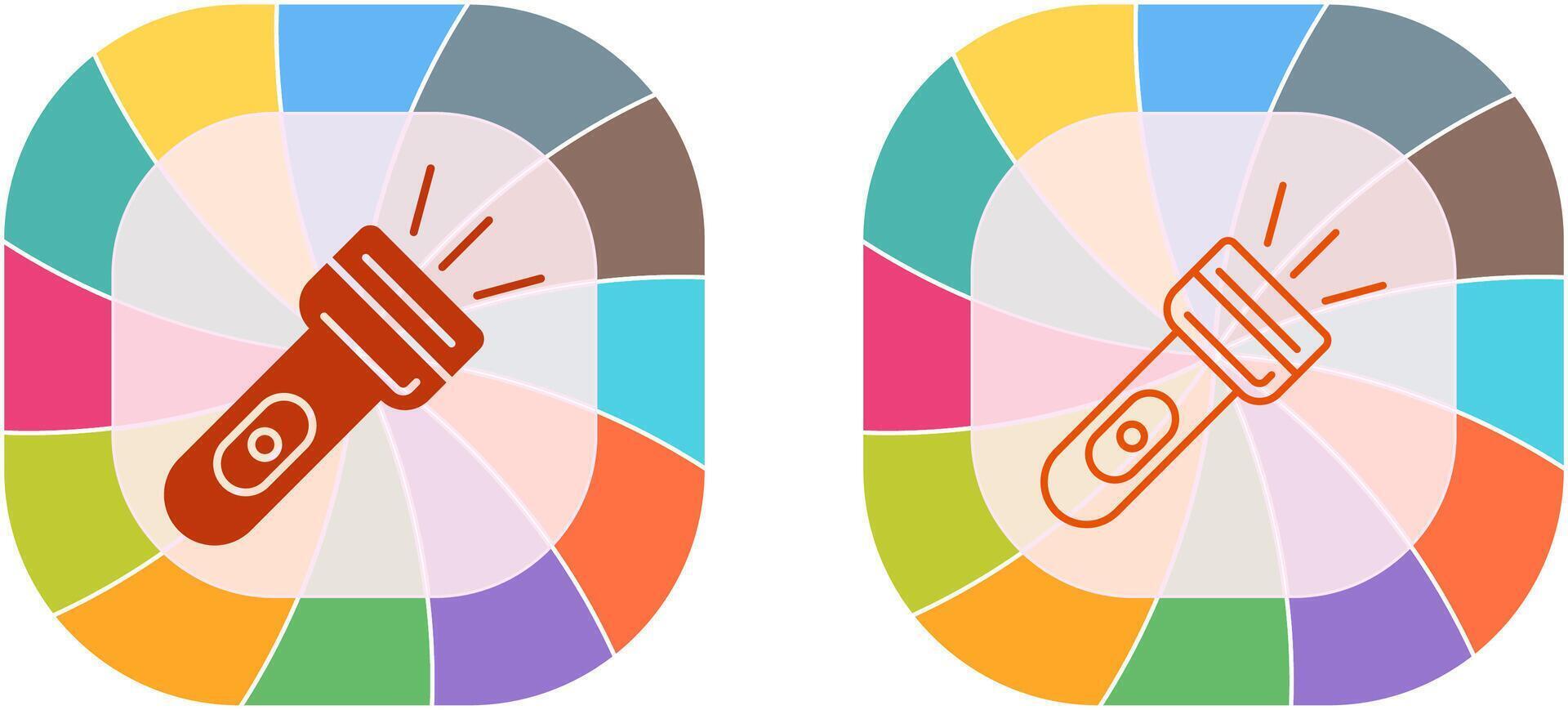 Flash Light Icon Design vector