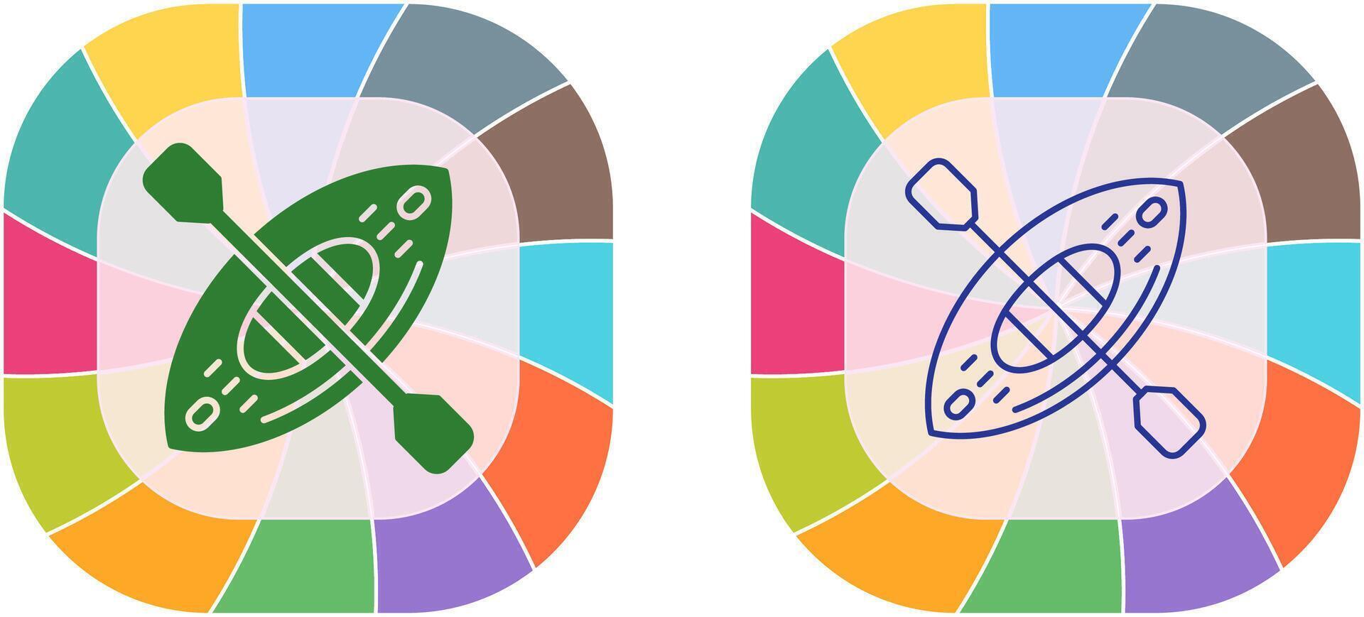 Kayak Icon Design vector