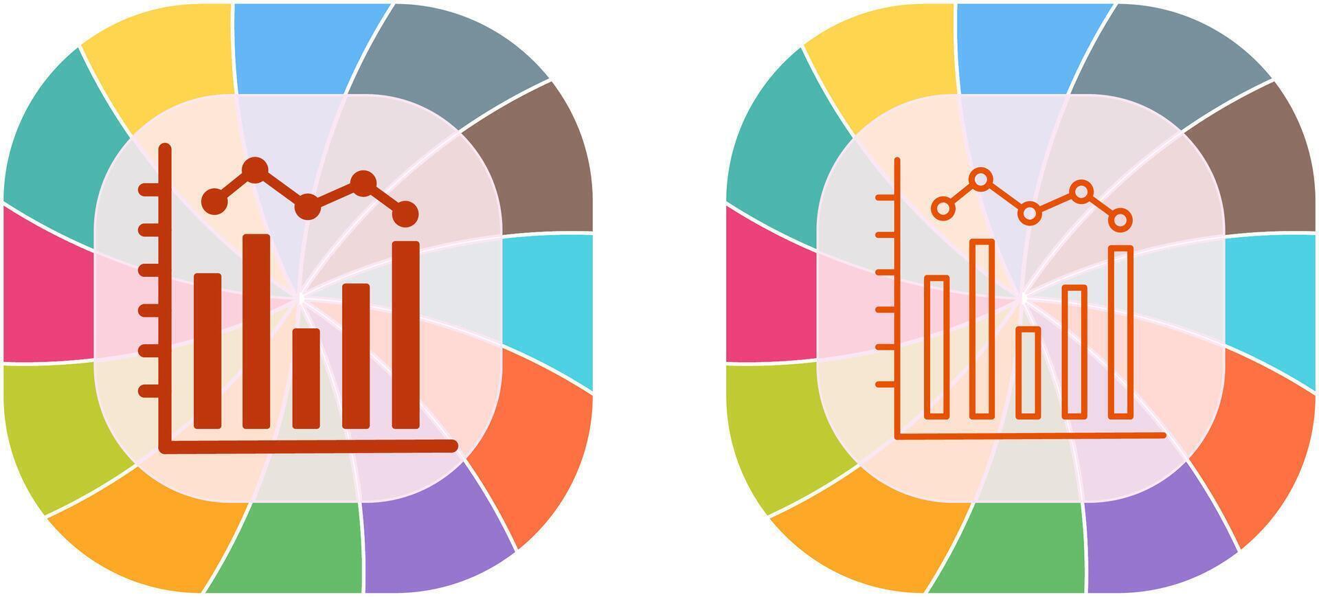 Histogram Icon Design vector