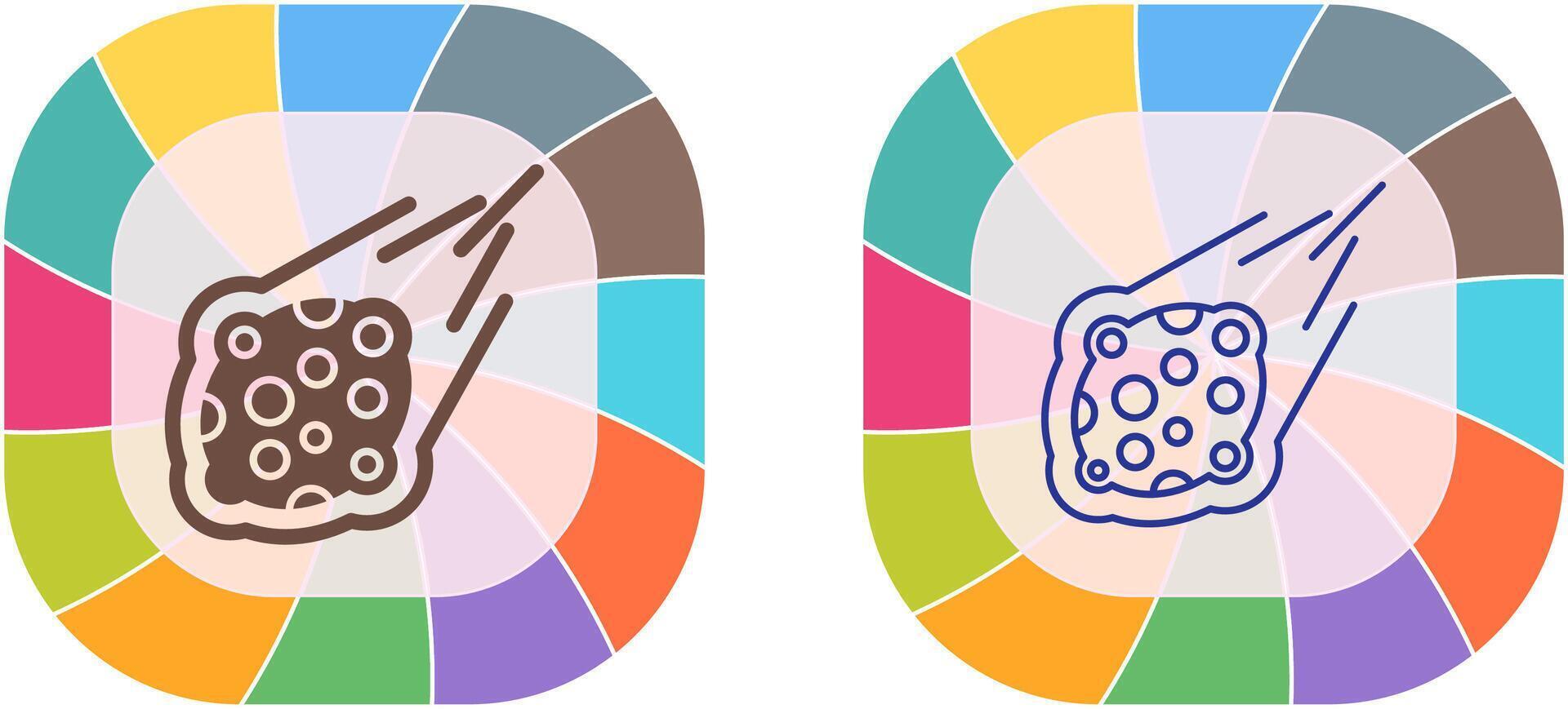 Meteorite Icon Design vector