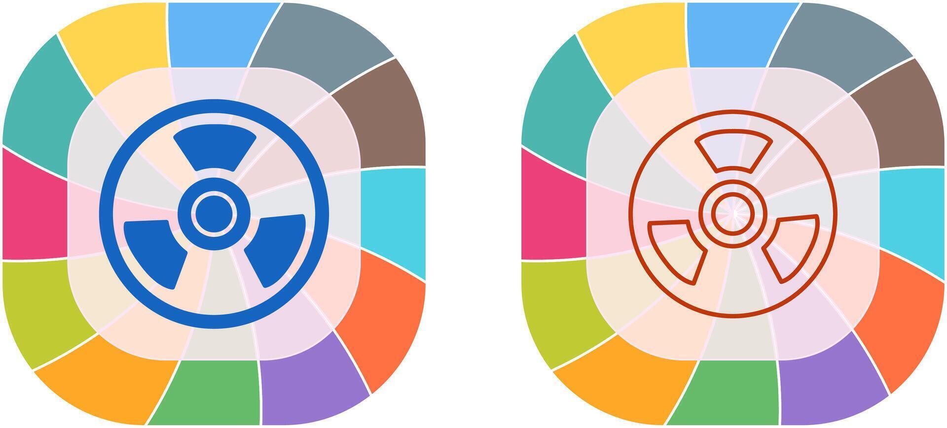 Nuclear Icon Design vector