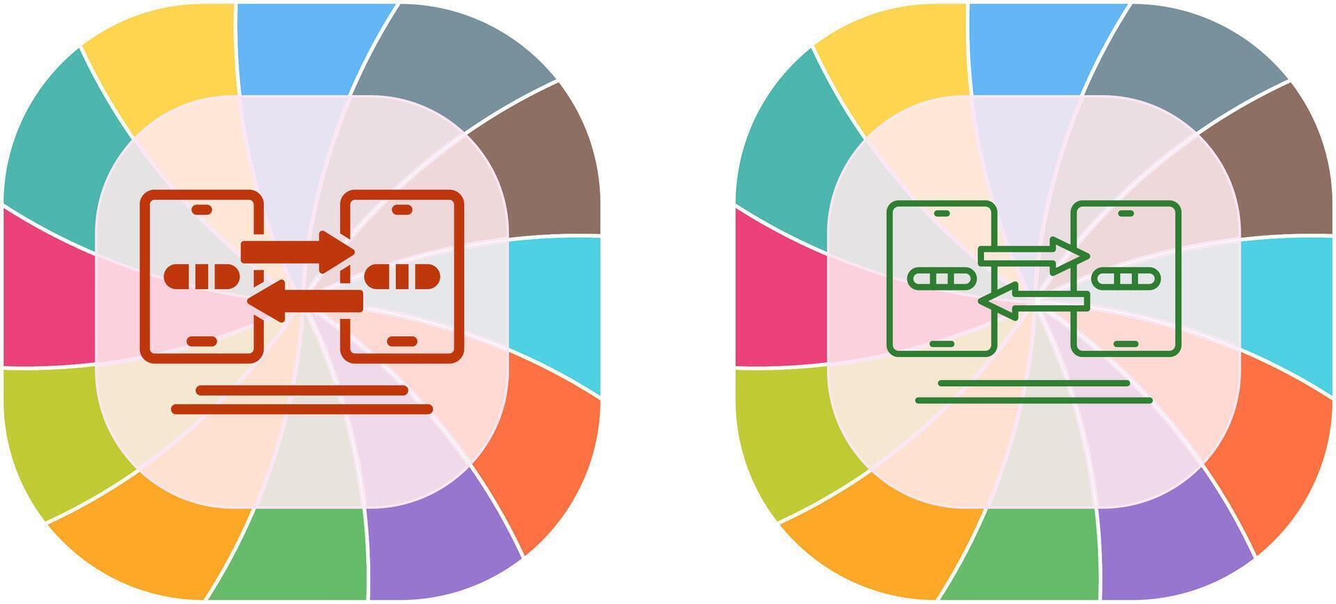 Data Synchronization Icon Design vector