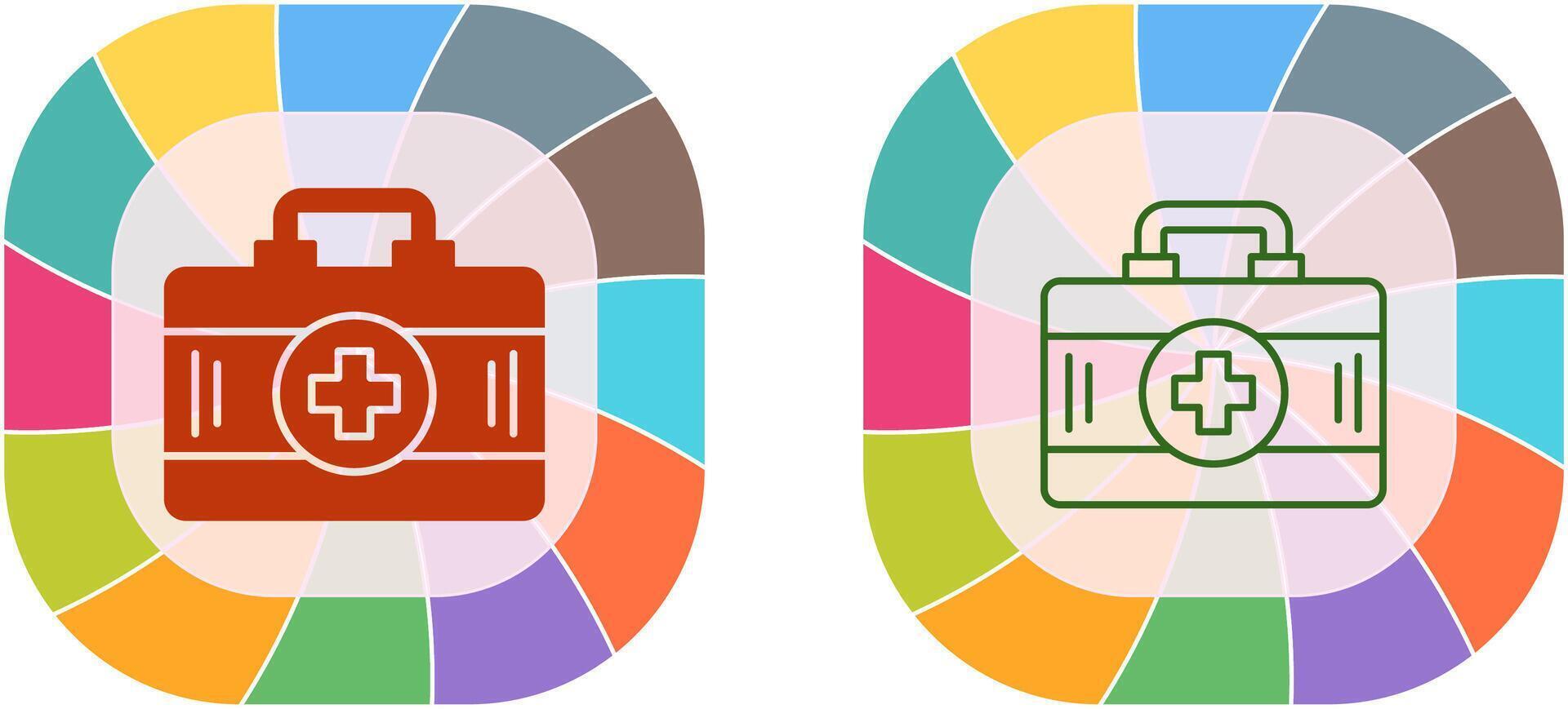 First Aid Kit Icon Design vector