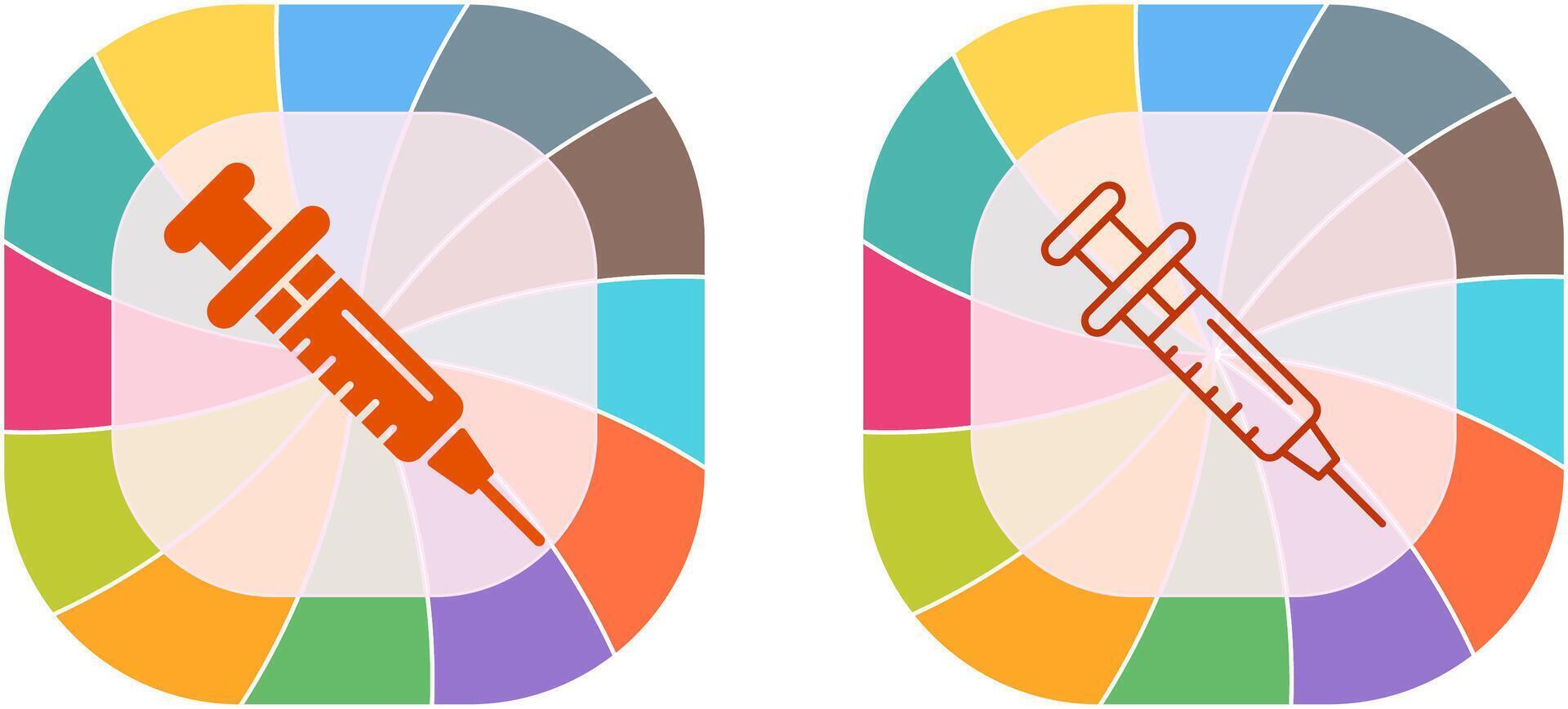 Injection Icon Design vector