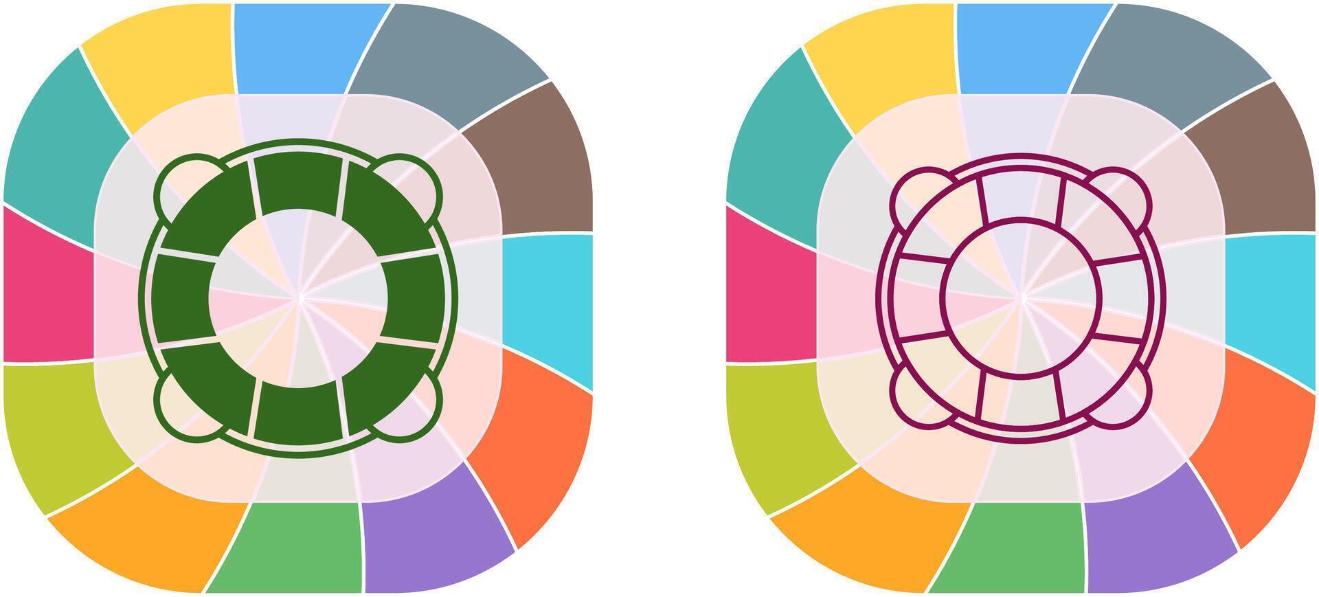 Life Preserver Icon Design vector