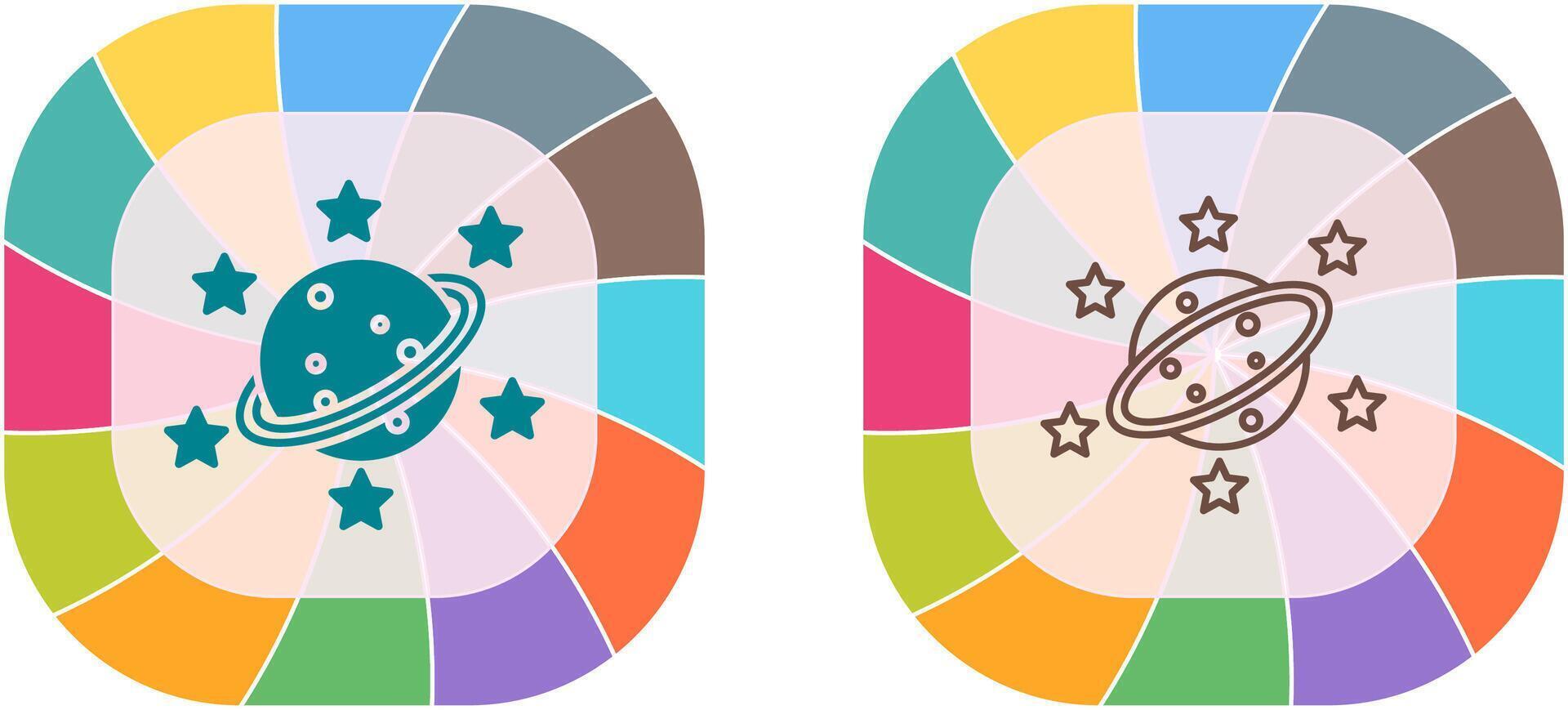 Saturn Icon Design vector