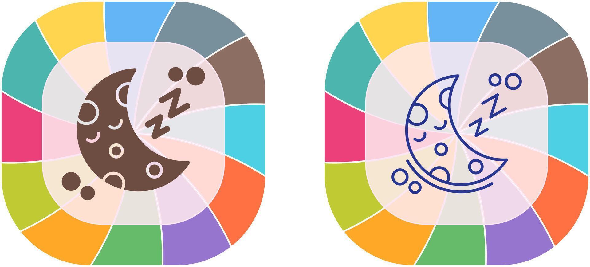 Sleeping Icon Design vector
