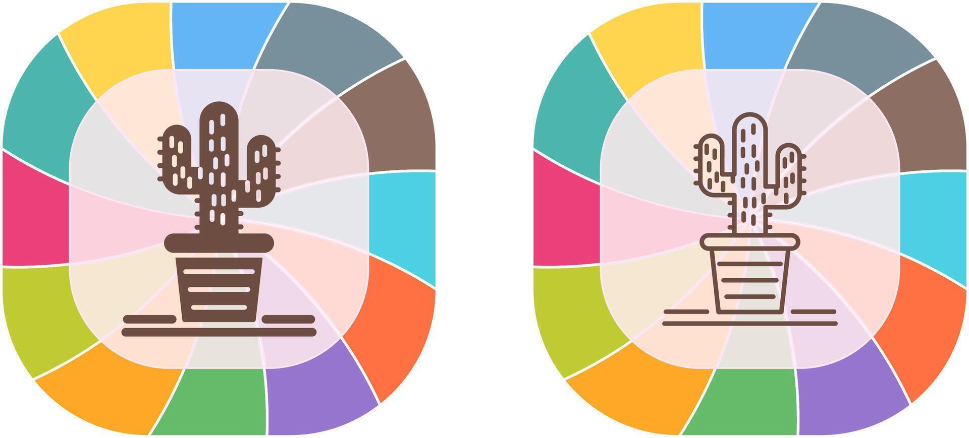 Cactus Icon Design vector