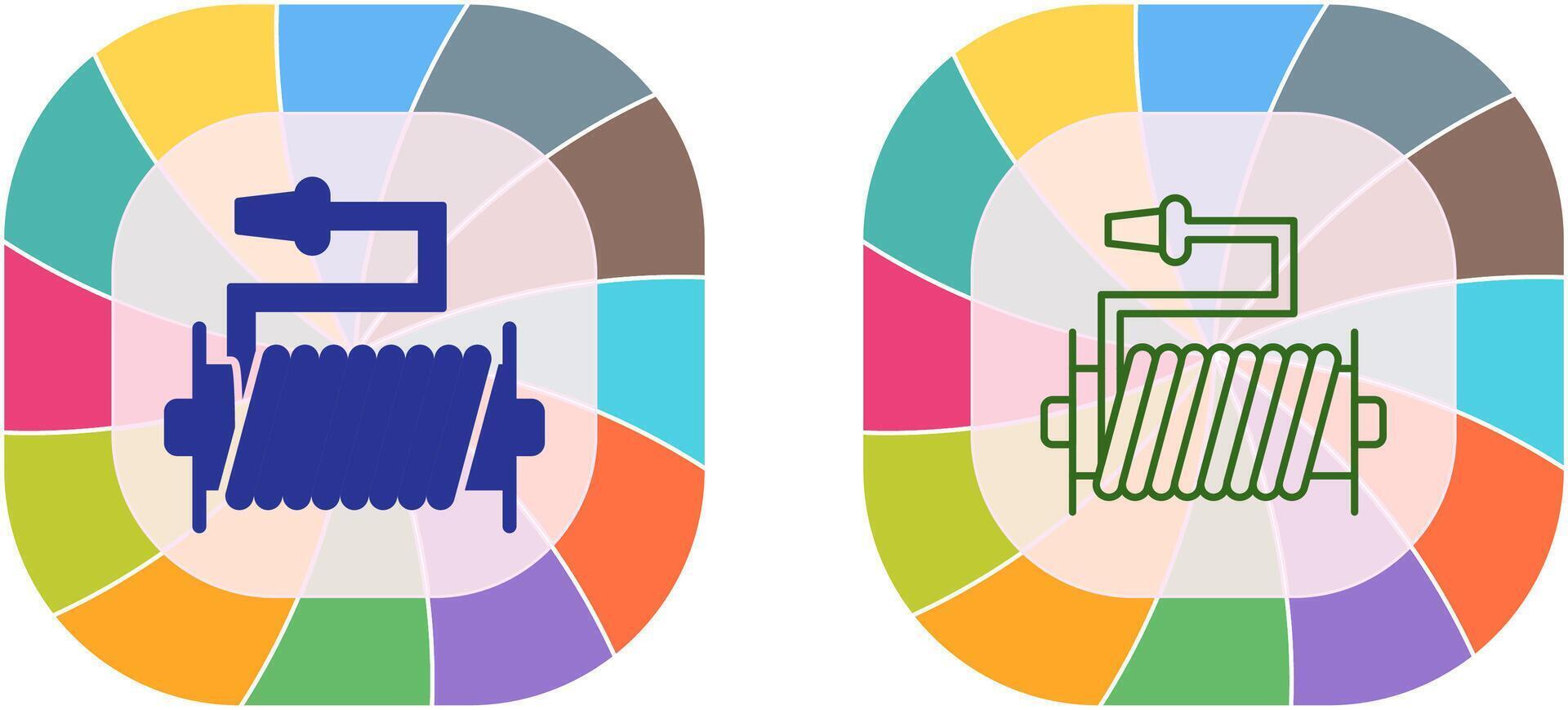 Water Hose Icon Design vector