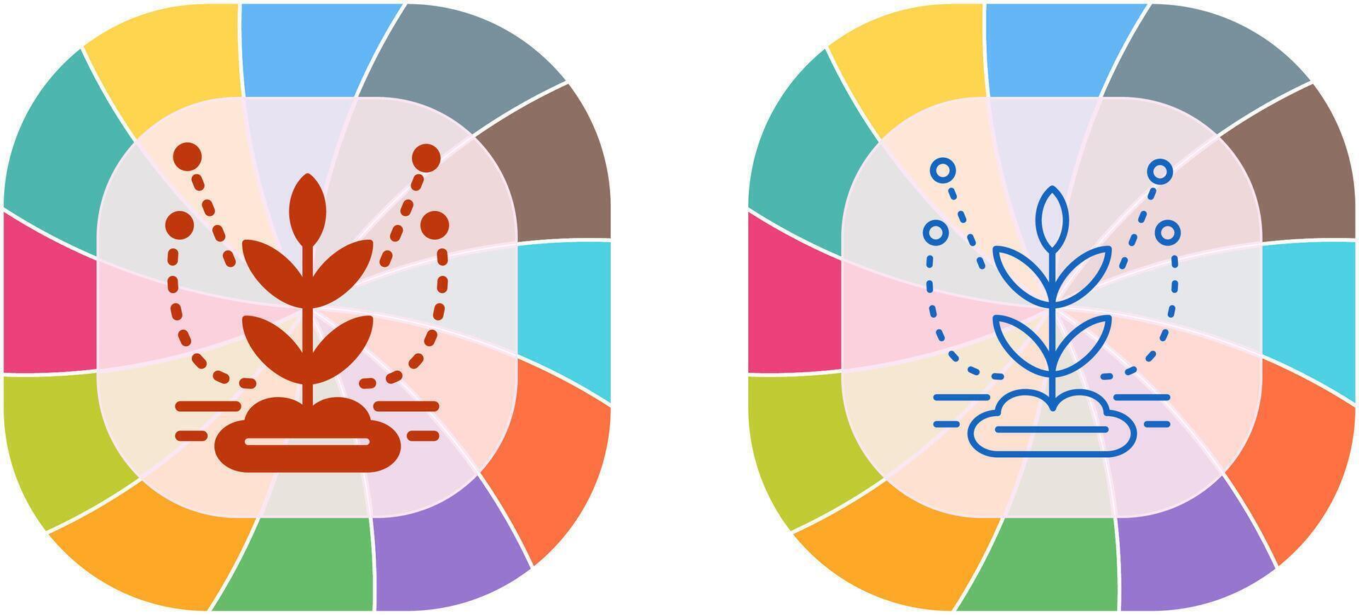 diseño de icono de sistema de riego vector