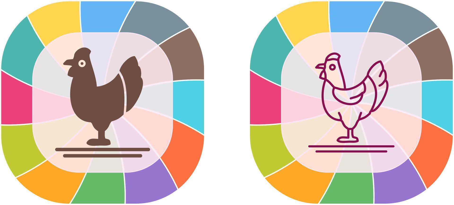 Poultry Icon Design vector