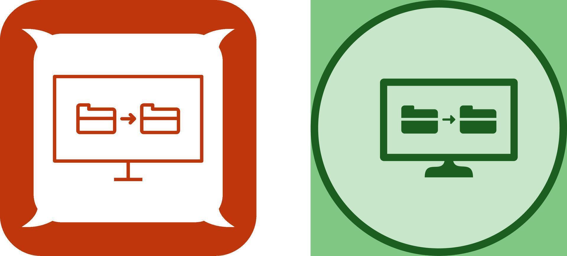 Unique File Sharing Icon Design vector