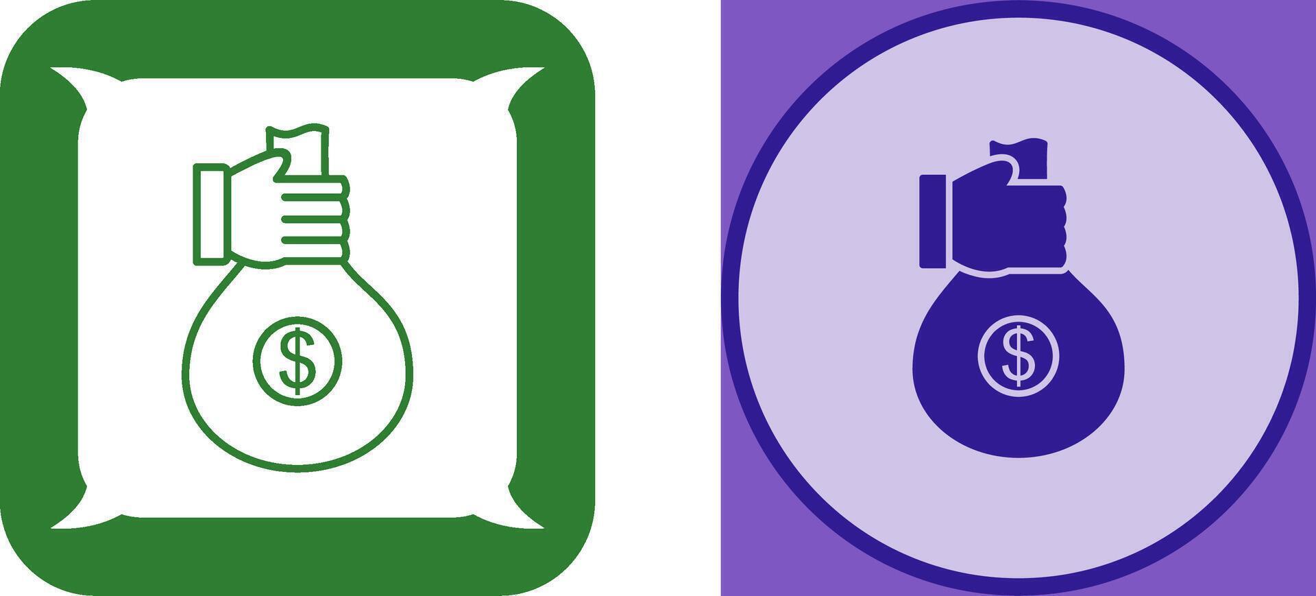Unique Money Sharing Icon Design vector