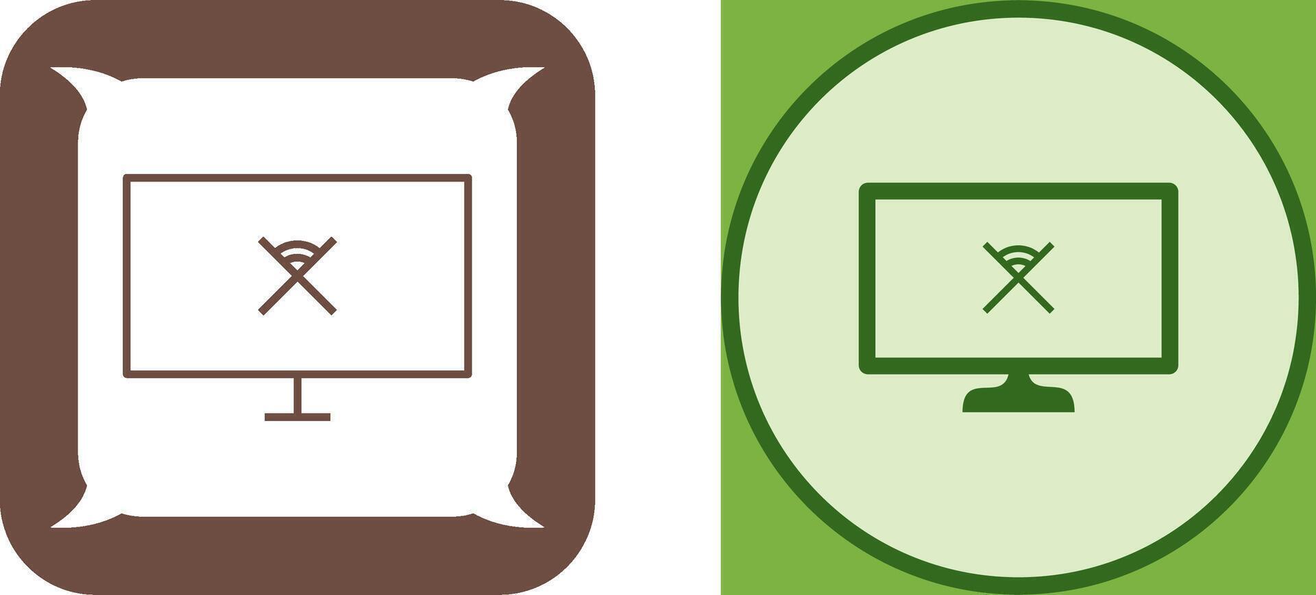 Unique Disconnected Network Icon Design vector