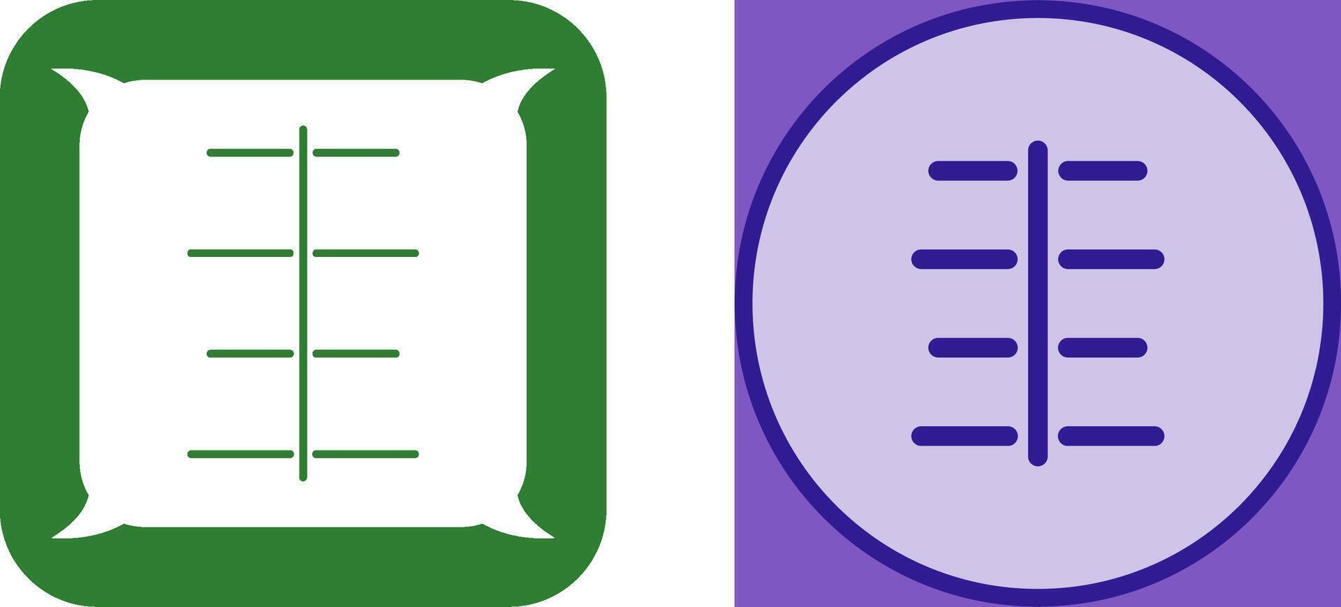Unique Center Align Icon Design vector
