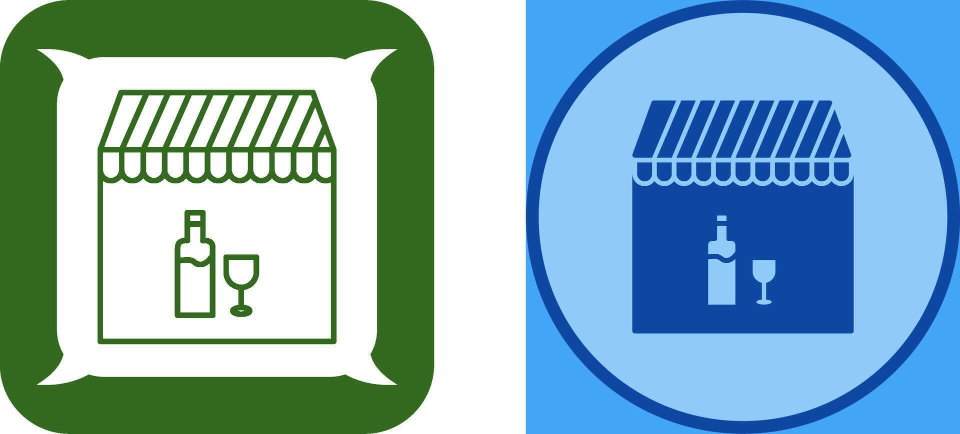 Unique Cafe and Bar Icon Design vector