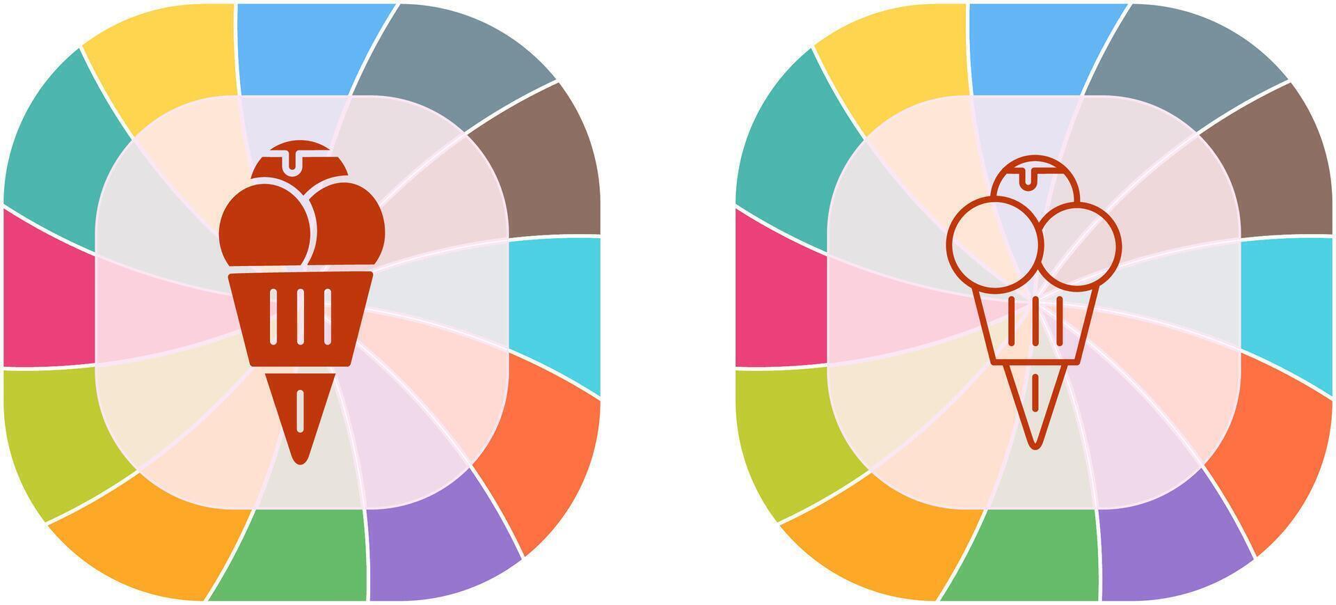 Ice cream Icon Design vector