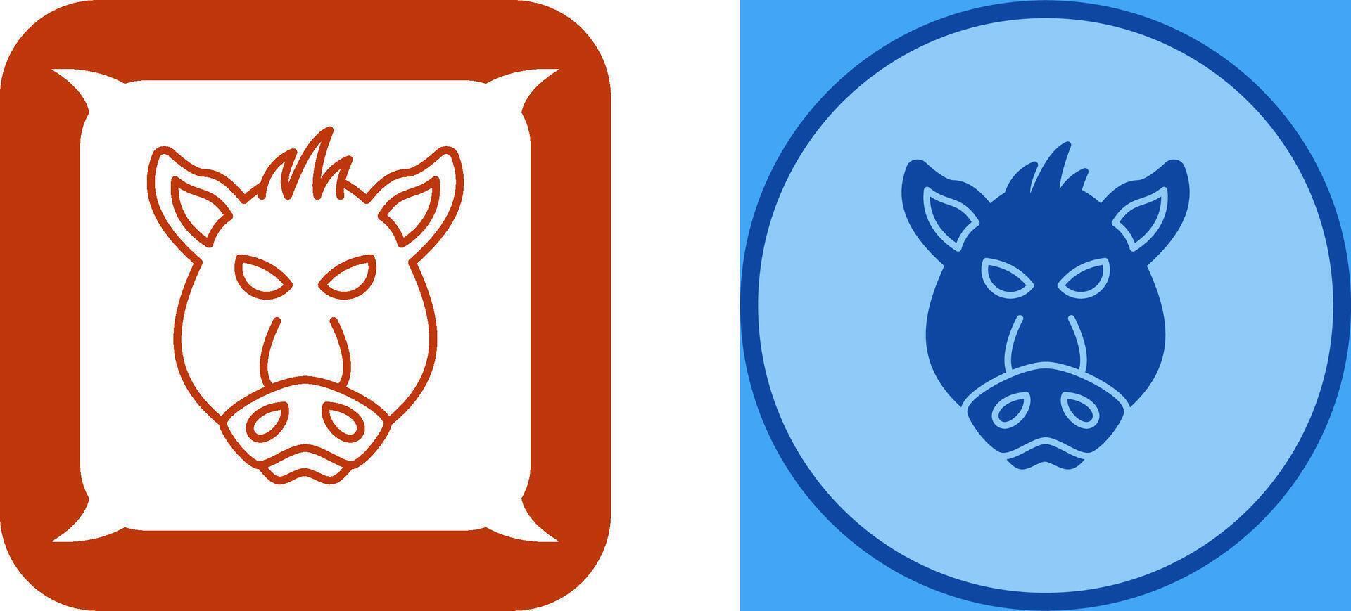 Pig Icon Design vector