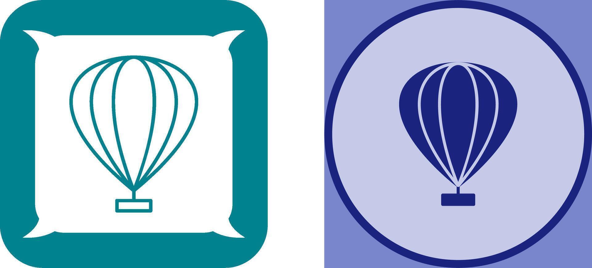 Hot Air Balloon Icon Design vector
