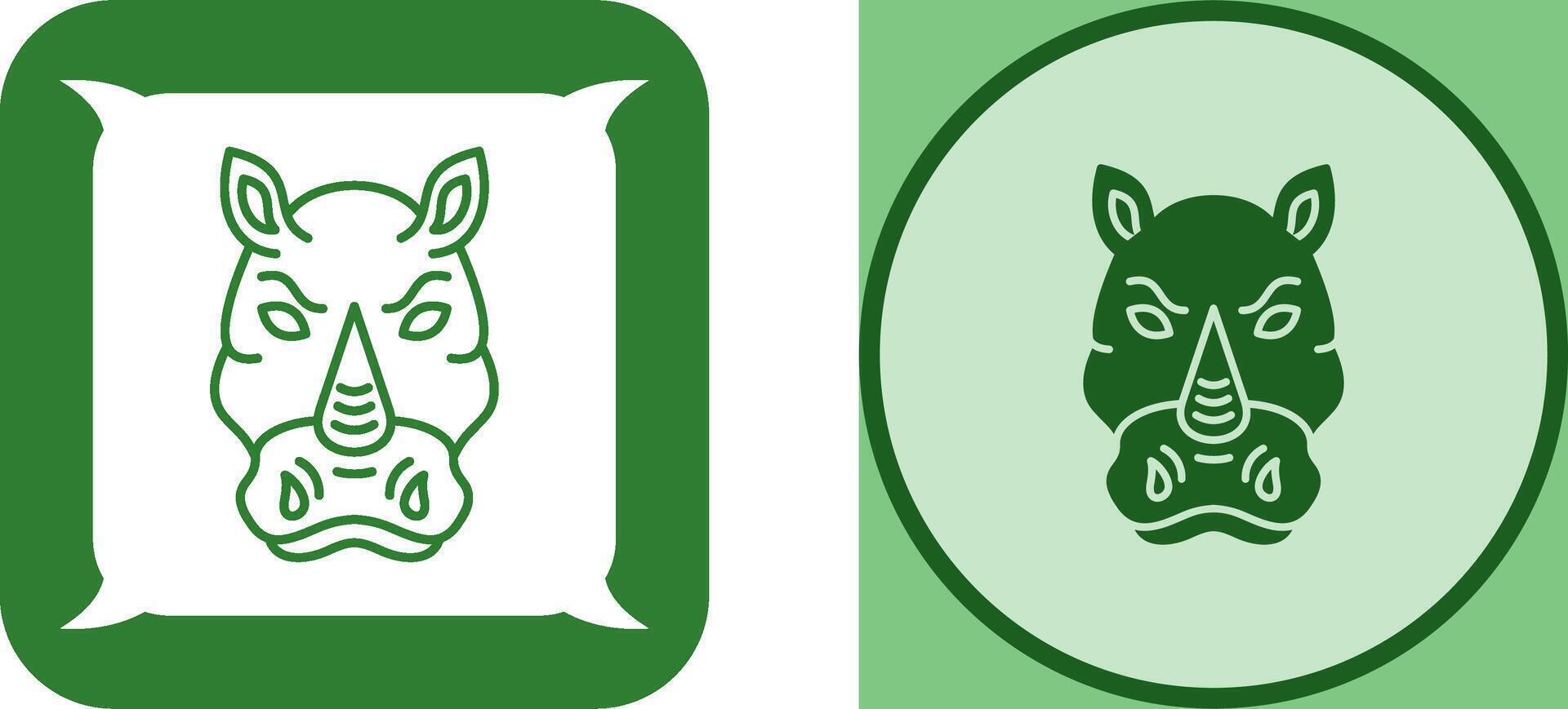 Rhino Icon Design vector
