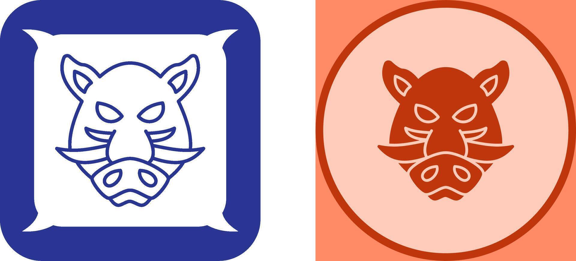 Boar Icon Design vector