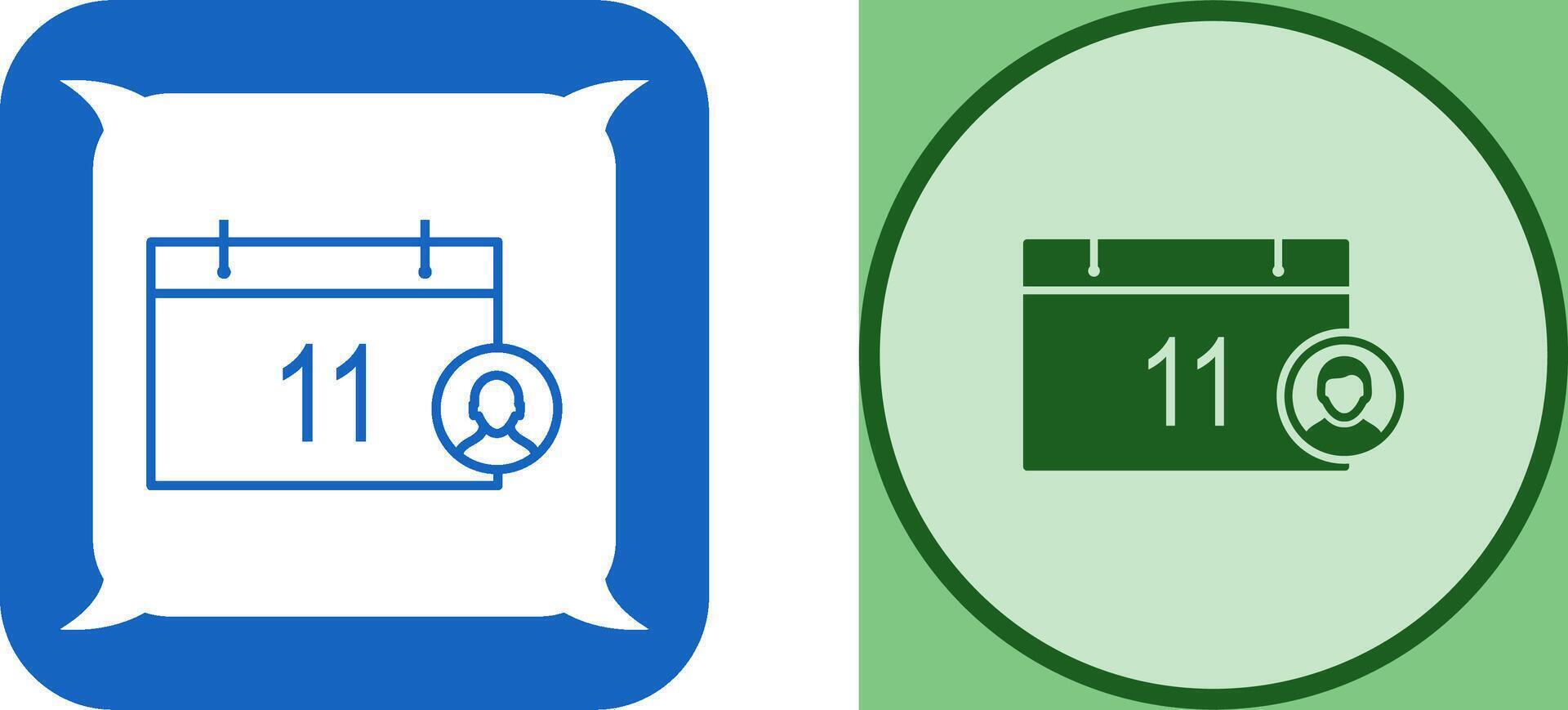 Unique Event Management Icon Design vector