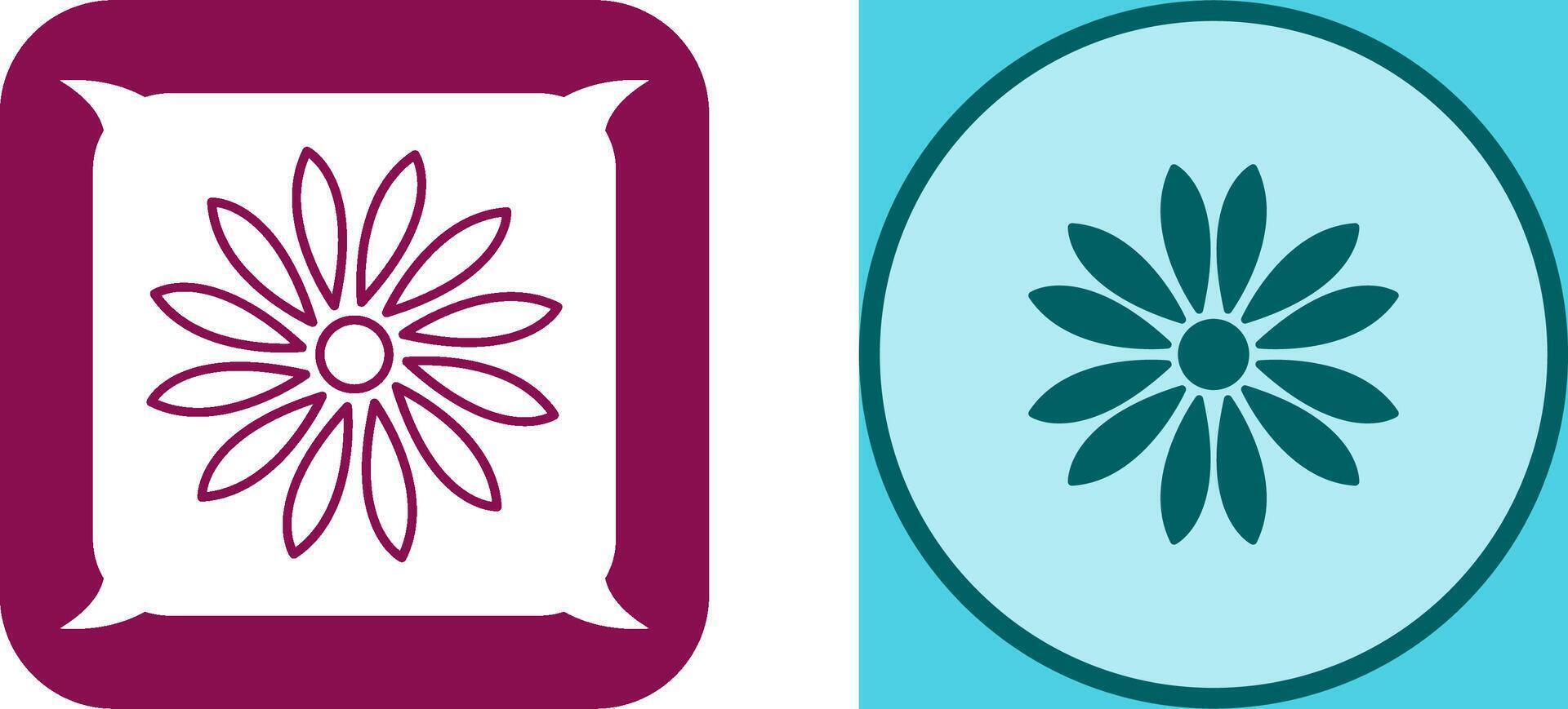 Unique Flower Icon Design vector