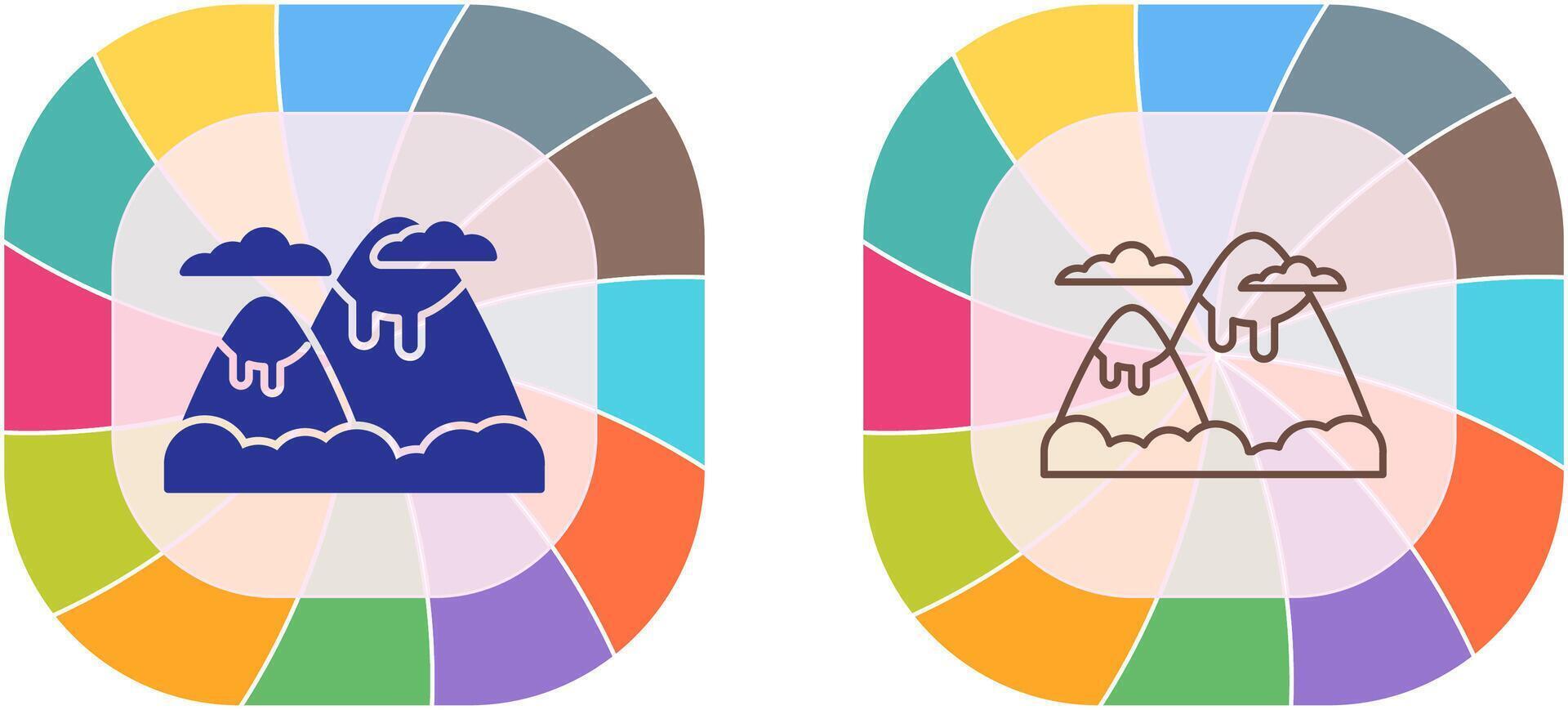 Mountain Icon Design vector