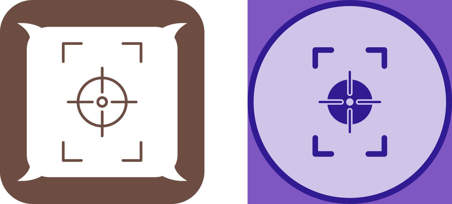 Unique Focus Vertical Icon Design vector