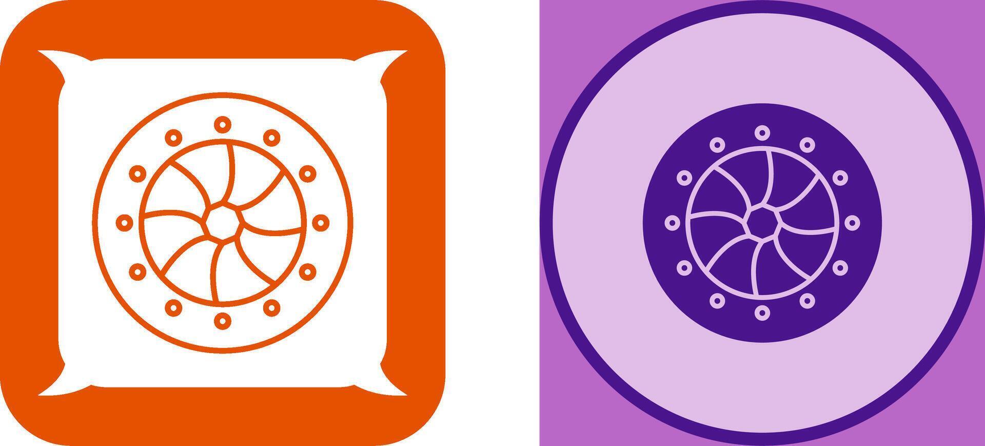 Unique Optical Diaphram Icon Design vector