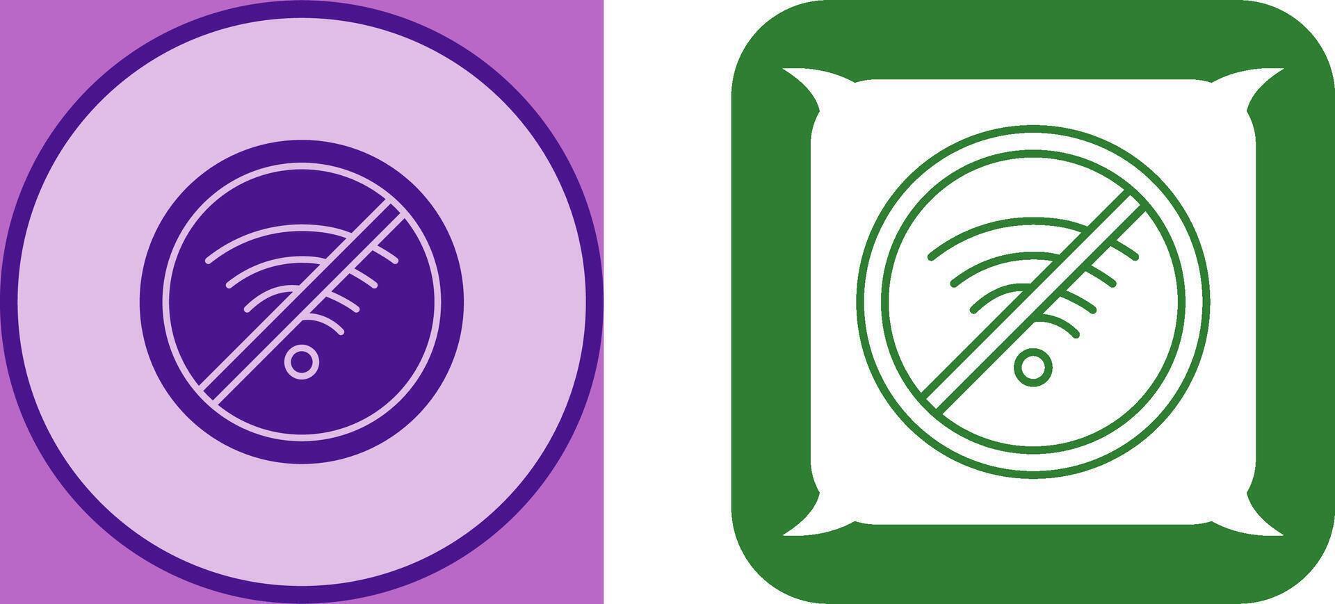 No Wifi Icon Design vector