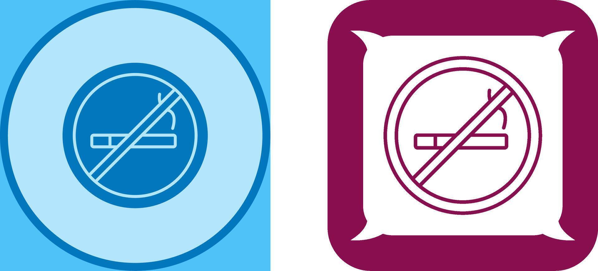 No Smoking Icon Design vector
