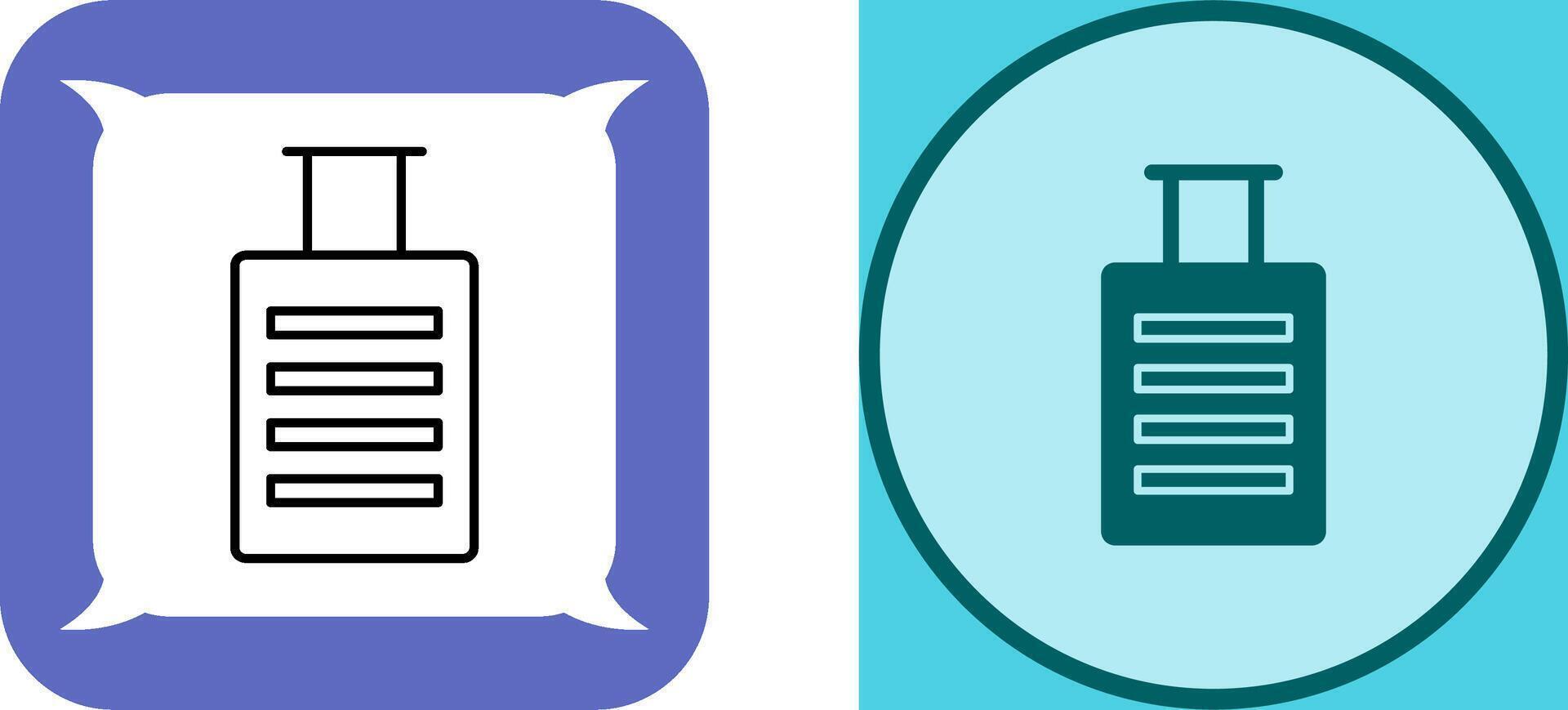 Luggage Icon Design vector