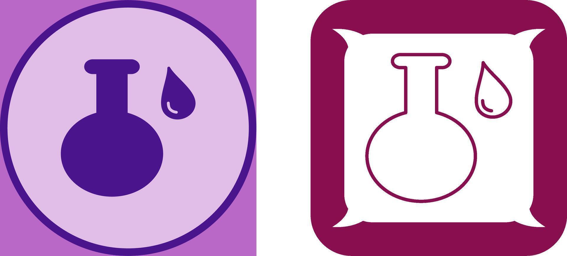 Acidic Liquid Icon Design vector